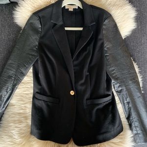 Michael Kors beautiful blazer with leather sleeves